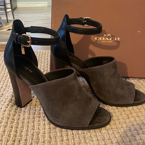 Coach Shoes - Coach Lucille Suede Heels
